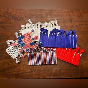 🇺🇸Patriotic elastic hair ties - qty 66 🇺🇸